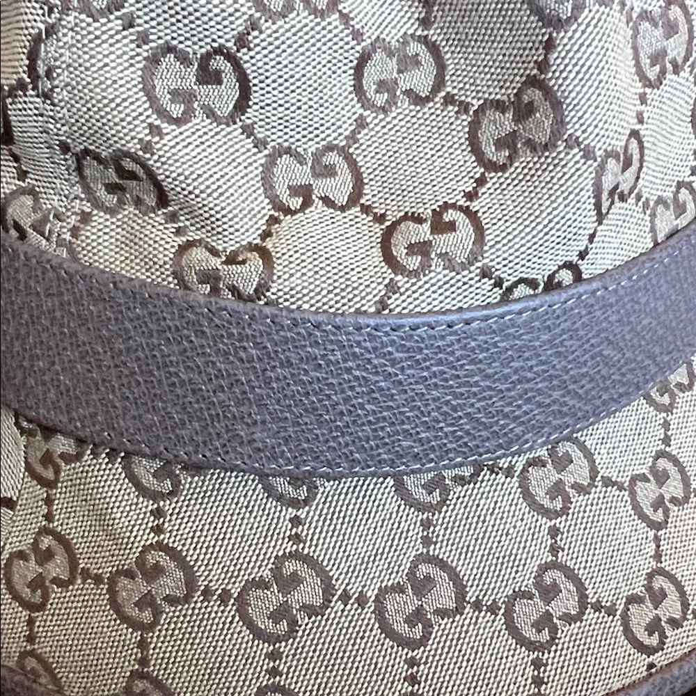 Gucci Tan and Brown Monogram Hat - Picture 15 of 15